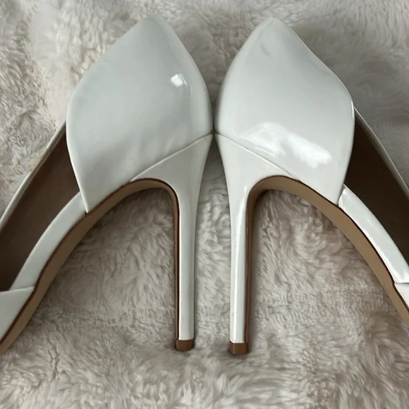 Mix no. 6 white patent heels size 9 - Picture 2 of 6
